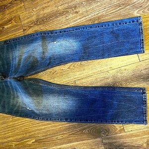 American Eagle Outfitters Blue Straight-Leg Jeans